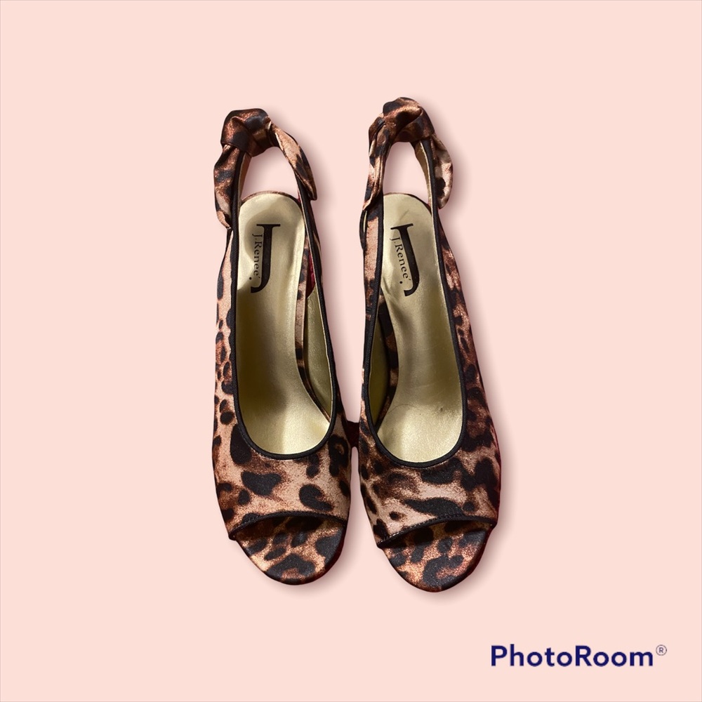 J.Renee Leopard Print Slingbacks